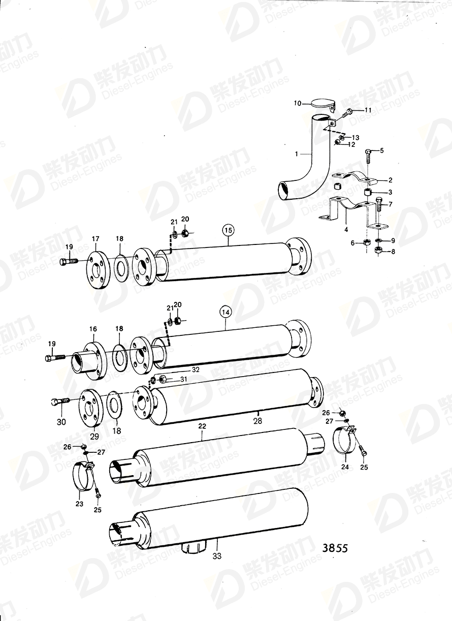 volvo penta Clamp 191296 Drawing volvo penta Clamp 191296 Drawing